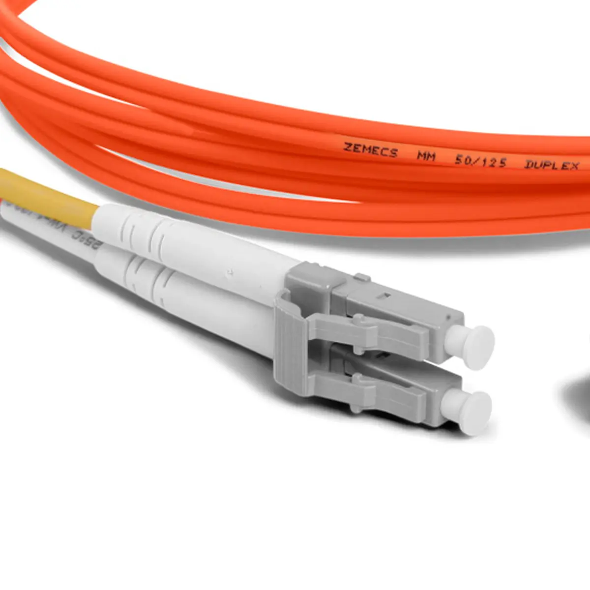 Zemecs_F2M1-2ZU-73YY_Multimode_OM1_Duplex_LC-LC_Patch_Cord_2